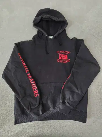 랑글리츠 레더스 후드티 M 사이즈 블랙