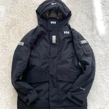 컨디션 최상 헬리한센 XL 사이즈 오션 프레이 자켓 다운 블랙