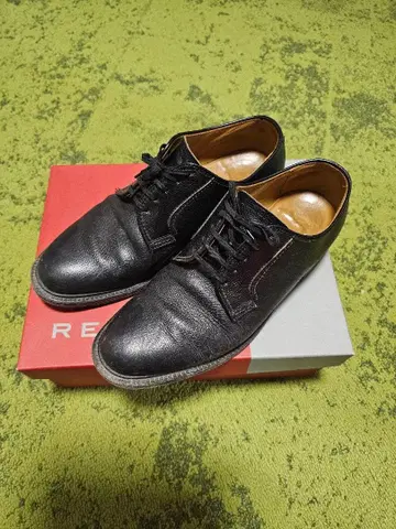 REGAL 블랙 컬러 가죽 가죽 신발 비즈니스 슈즈