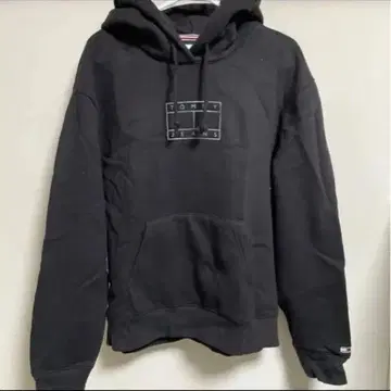 Tommy jeans 후드 부착 후드티 트레이닝복 검정 블랙 속기모