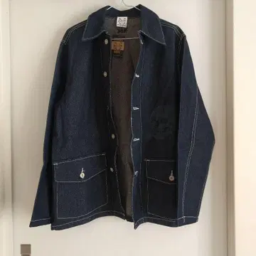 SIRANO BROS. &CO. 다크 데님 스컬 프린트 자켓