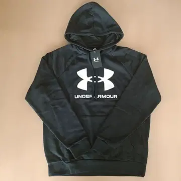 새상품 언더아머 후드티 LG 블랙 UNDER ARMOUR