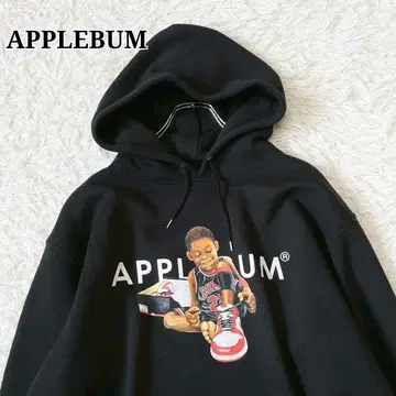 즉시 완판 아이템 APPLEBUM 애플바움 후드티 시카고 보이 블랙