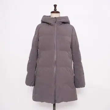 유니클로 심리스 다운 숏코트 발수 자켓 그레이 M*LD814