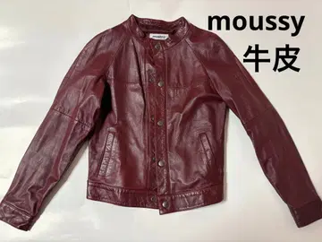 moussy 가죽 자켓 라이더스