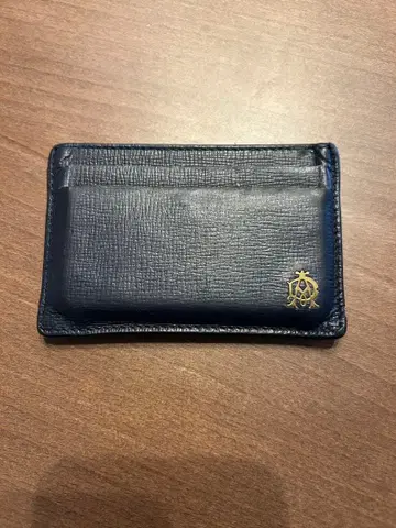 던힐 네이비 가죽 카드 케이스 L2S840A