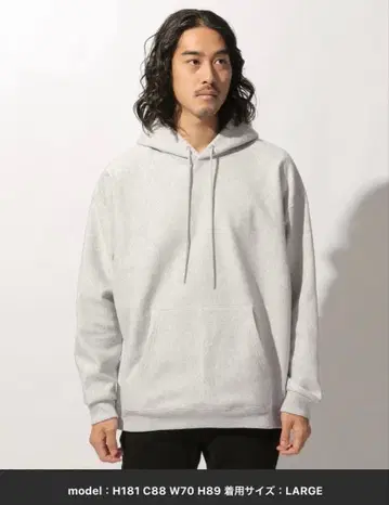 BAYFLOW 애슬레틱스 스웨트 후드 풀오버 그레이 후드티 새상품