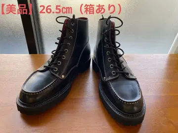 [ 새상품급 ] 이즈야마네구츠텐 에비수 몽키 부츠 26.5cm 가죽 블랙