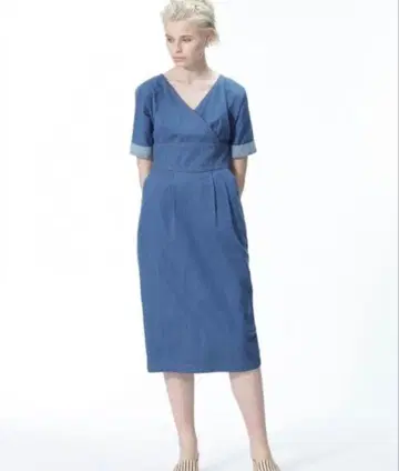 그레이스 콘티넨탈 데님 원피스