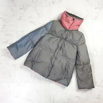 새상품 LORITTI 리버서블 다운 자켓 그레이 핑크 M*LD811