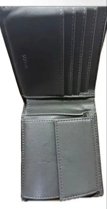 블랙 가죽 접이식 지갑 SONNE