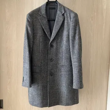 UNIQLO 체스터 코트 그레이 계열 체크