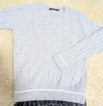 efficace 골프웨어 니트 V넥 스웨터 [ S ] 라이트 그레이