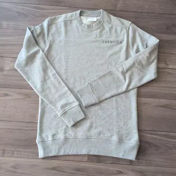 CHAMPION 라이트 그레이 맨투맨 S