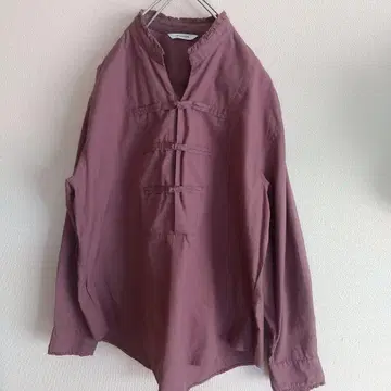 [ 마논 ] 풀오버 차이나 셔츠 (버건디/사이즈 0)