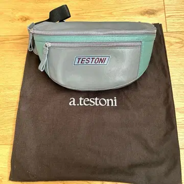 a.testoni 바디백 그레이/민트