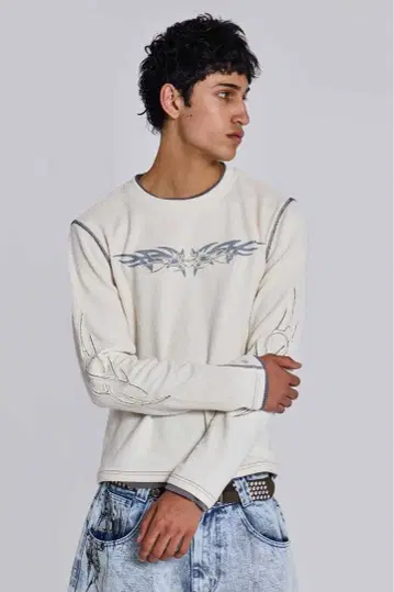 jaded London Tattoo Applique Tee