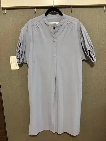 LOUNIE 옅은 파랑 셔츠 원피스