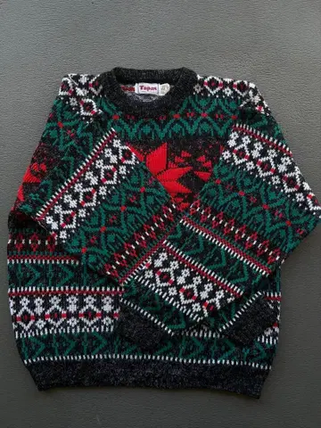 90s 타파스 USA제 미국 노르딕 빈티지 니트
