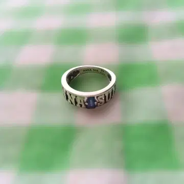 ANNA SUI 로고 빈티지 실버 반지 925