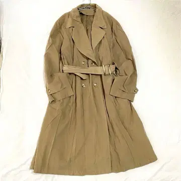 [ 꼼사데모드 ] 트렌치 롱 코트 더블 버튼 허리 벨트 11