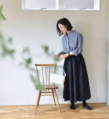 OURHOME 주름이 잘 생기지 않는 롱 스커트