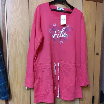 FILA 꽃무늬 프린트 롱 기장 T셔츠 택 포함 새상품