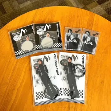 미사용 새상품 메구로 렌 메메 굿즈 아크릴 스탠드 거울 클리어 스티커 6