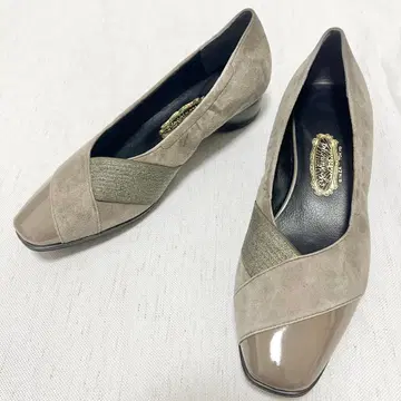 [미사용] 긴자 요시노야 캐주얼 스트레치 펌프스 오크 22.5cm