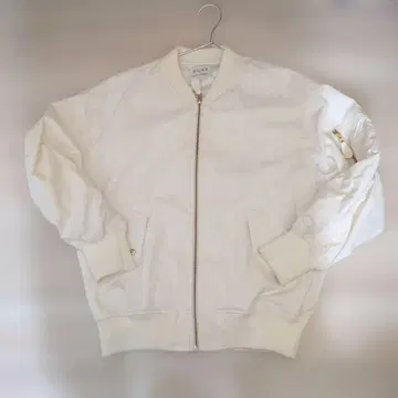 플라스테 자켓 화이트 블루종