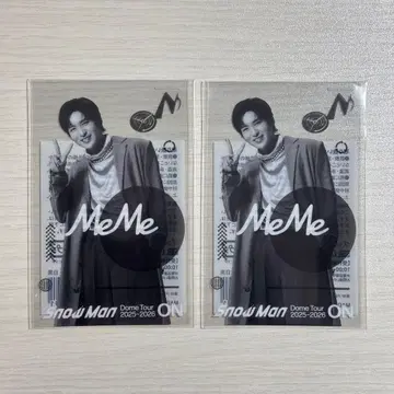 클리어 스티커 SnowMan 메구로 렌