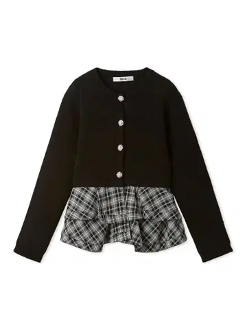 FURFUR 페플럼 레이어드 가디건