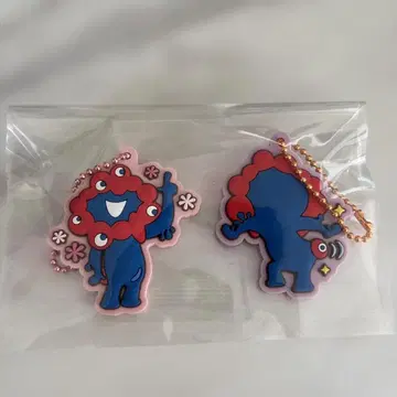 미야쿠미야쿠 러버 마스코트 통통 키링 2개 세트