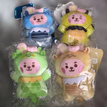 BT21 BABYLittleFriend 봉제 인형 COOKY 4체 세트