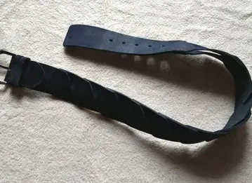 TRANSIT 네이비 가죽 스웨이드 느낌 벨트 S 사이즈