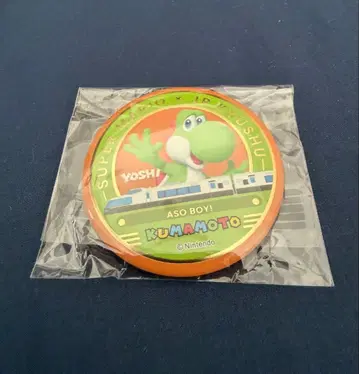 슈퍼 마리오 x JR 규슈 오리지널 캔뱃지 요시