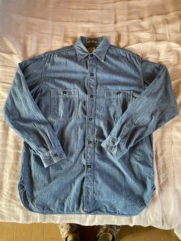 오어슬로우 orslow 샴브레이 셔츠 아메카지 빈티지 구제 의류