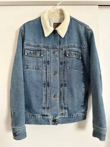 카라 부착 데님 자켓