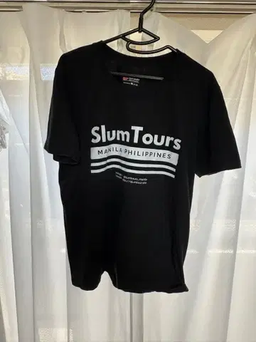 SlumTours MANILA PHILIPPINES T셔츠 반팔 블랙