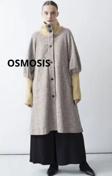 OSMOSIS 플레어 래글런 코트 롱 코트