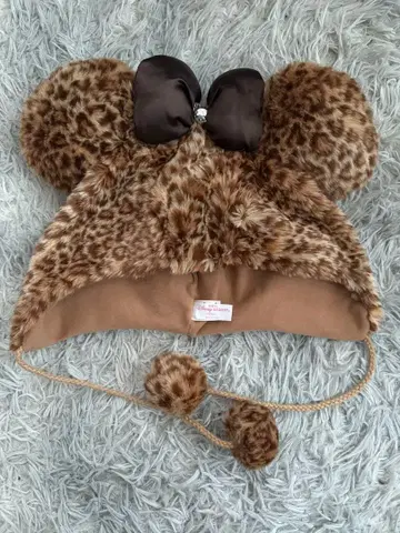 디즈니 레오파드 무늬 팬캡 미니