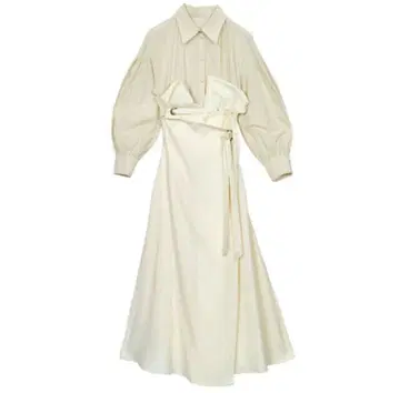 AMERI MILLEFEUILLE SHIRT DRESS