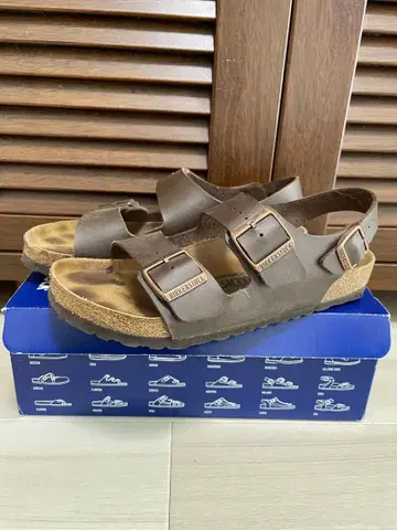 BIRKENSTOCK 빌켄 밀라노 사이즈 40 다크 브라운