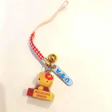 지역 한정 키티 하와이 한정판 헬로키티 스트랩 키링