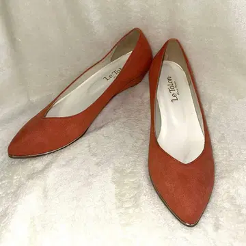 Le Talon 로우힐 펌프스 37 1/2 (약 24.5cm) 오렌지