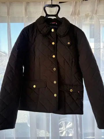 TOMMY HILFIGER 블랙 퀼팅 자켓 S/P