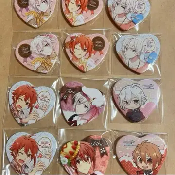 아이돌리쉬 세븐 아이나나 발렌타인 캔뱃지 텐 리쿠 세트