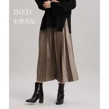 [ 미사용품 ] 이네드 플리츠 스커트
