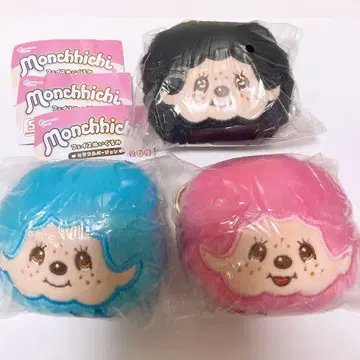 몽치치 페이스 봉제 인형 컬러풀 버전 몽치치