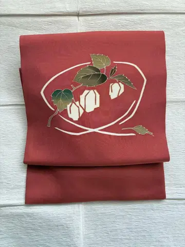 순수 실크 9촌 나고야 오비 시오제 유젠 금  자수